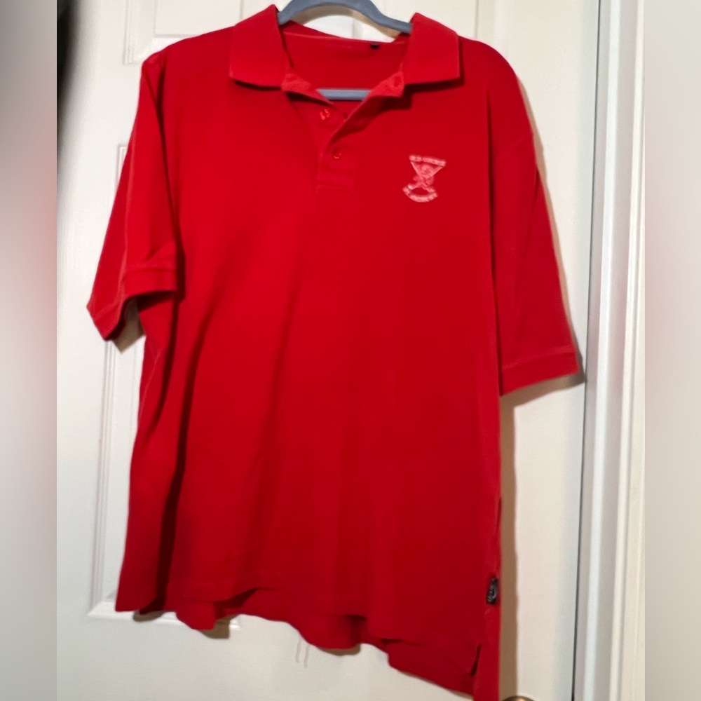 🍄 Old Course St Andrew’s Red Golf shirt  size xlarge